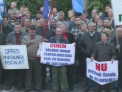 Protest la Palatul Republicii. Sute de sindicalisti, impotriva majorarii contributiilor sociale ale salariatilor