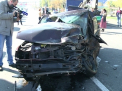 Grav accident pe strada Mihai Viteazul! Cinci masini s-au ciocnit in lant, doi soferi - in spital