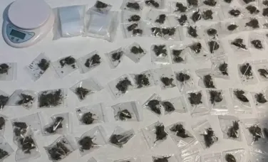 „Curier” de droguri, prins în flagrant în capitală. La el acasă au fost găsite marijuana și hașiș de peste 200 de mii de lei. Bărbatul, reținut pentru 72 de ore - VIDEO