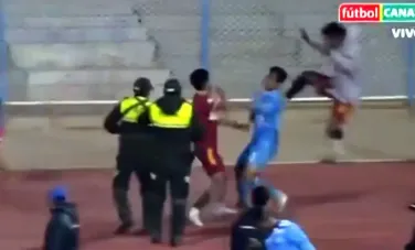 Meci de Cupa Boliviei transformat în câmp de luptă: 17 eliminați, antrenor dus la spital cu capul spart și gaze lacrimogene pentru oprirea scandalului - VIDEO