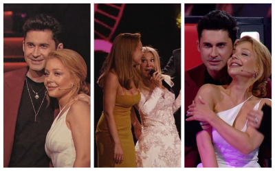 De nedespartit! Dan Balan si Tina Karol - surprinsi tinandu-se de maini in culisele de la Vocea Ucrainei  