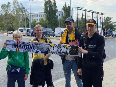 Moldovenii care au fost in tribune si au sustinut echipa Sheriff, pe stadionul Santiago Bernabeu. „Tremurau mainile, picioarele eram toti in extaz” - FOTO/VIDEO