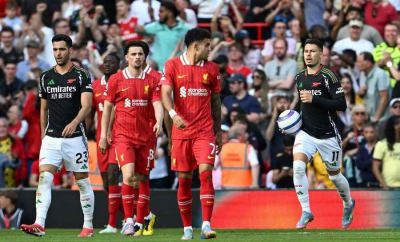 Arsenal reușește o revenire impresionantă în repriza a doua și obține un egal la Liverpool