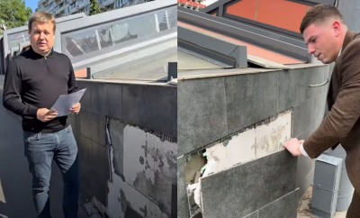 Consilierul municipal, Ion Melnic, ar putea fi sancționat, după ce a scos teracota de pe peretele unei subterane din capitală pentru a demonstra că lucrările sunt făcute necalitativ - VIDEO