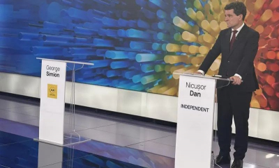 Nicușor Dan, singur la „dezbaterea” de la Digi24. Simion nu a venit. Dan: „Dau în scris” că nu va crește TVA - VIDEO 