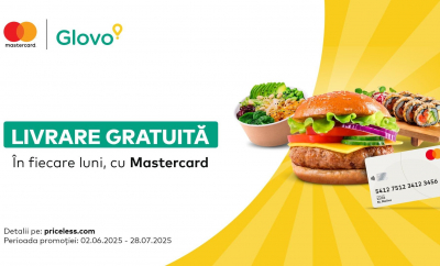Happy Monday: Livrare gratuită Glovo în fiecare luni, cu Mastercard 