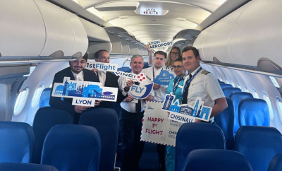 FLYONE lansează o nouă rută directă: Chișinău – Lyon, Franța
