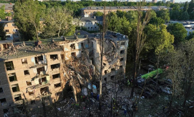 Atac sângeros la Kiev. Rușii au lansat drone și rachete asupra capitalei ucrainene. Cel puțin cinci morți
