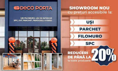 Deco Porta - showroom nou cu prețuri accesibile la: uși, parchet, laminat, SPC! Totul într-un singur loc - FOTO
