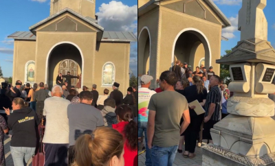 Parohul intimidat, enoriașii revoltați: Situația din Grinăuți scapă de sub control, după ce biserica a trecut la Mitropolia Basarabiei. Poliția, chemată să calmeze spiritele - VIDEO