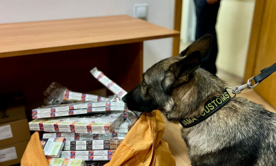 Țigări ascunse în tavanul unui vagon, găsite de câinele de serviciu, la Ungheni. Ce spune Serviciul vamal - GALERIE FOTO