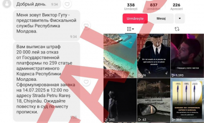Atenție, escroci. Serviciul Fiscal de Stat atenționează cetățenii despre mesaje false care apar pe rețelele de socializare