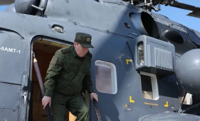 Comandantul armatei ruse, vizită fulger în cel mai tensionat punct al frontului din Ucraina - VIDEO
