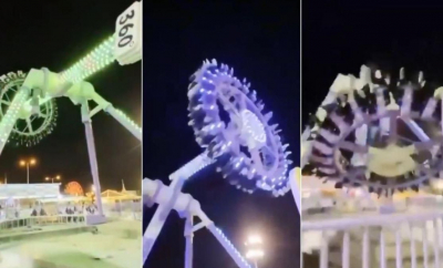 Cel puțin 23 de persoane rănite după prăbușirea unui carusel într-un parc de distracții din Arabia Saudită. Momentul, surprins de martori - VIDEO