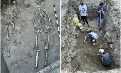 Cimitir medieval descoperit în centrul Chișinăului. Vestigii importante ale Pieței Vechi, scoase la lumină