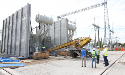 Construcția liniei electrice Vulcănești-Chișinău: Peste 80% din piloni au fost instalați. Ministrul Energiei a fost pe teren - FOTO