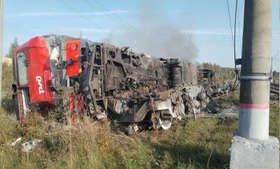 Val de incidente pe căile ferate ruse: Două trenuri au deraiat în zone diferite din Leningrad, explozie în Oriol - VIDEO