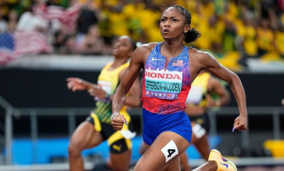 Surprize uriașe la campionatul mondial de atletism. În proba regină de 100 de metri, Seville s-a încoronat campion, iar la feminin cursa a fost câștigată de Melissa Jefferson-Wooden - VIDEO