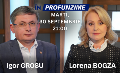 Emisiunea În PROfunzime cu Lorena Bogza din 30.09.2025. Invitat: Igor Grosu - VIDEO
