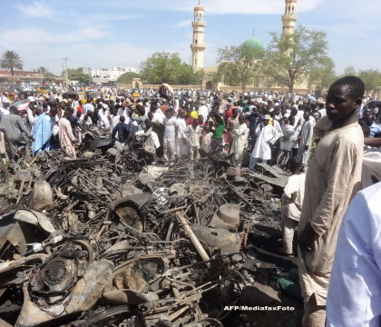 Sase femei-kamikaze au ucis zeci de persoane in nord-estul Nigeriei. Acestea faceau parte din gruparea terorista Boko Haram Sase femei-kamikaze au ucis zeci de persoane in nord-estul Nigeriei. Acestea faceau parte din gruparea terorista Boko Haram