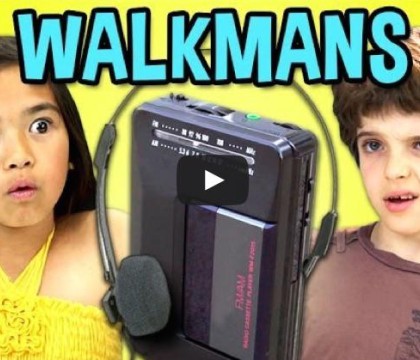 VIDEO Cum reactioneaza copiii din ziua de azi cand vad un casetofon portabil walkmana
