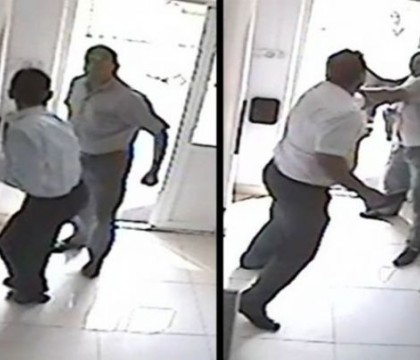 Cum a batut un satean violent toata primaria. Primar, vice si secretar, prizonieri ai ploii de pumni si picioare