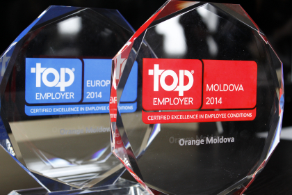 (P) Aniversare Orange, marcata cu reconfirmarea a 4 standarde de calitate ISO si premierea cu trofeele TOP Employer