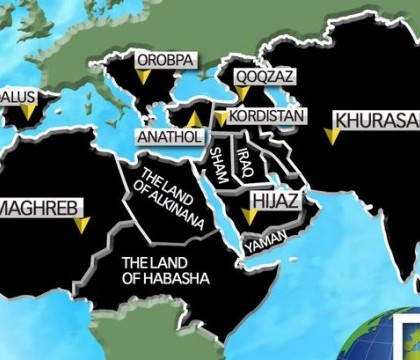 Harta terorista a Statului Islamic, prezentata de un jurnalist BBC. Ce tari ar urma sa fie cucerite de gruparea extremista Harta terorista a Statului Islamic, prezentata de un jurnalist BBC. Ce tari ar urma sa fie cucerite de gruparea extremista