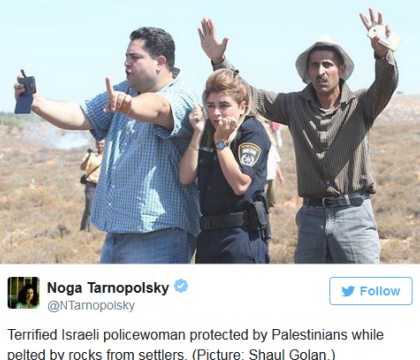 Doi palestinieni au fost numiti "tradatori" pentru ca au protejat o politista din Israel, in timpul unei confruntari violente Doi palestinieni au fost numiti "tradatori" pentru ca au protejat o politista din Israel, in timpul unei confruntari violente