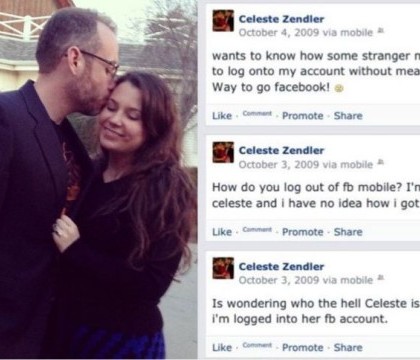 Si-a cunoscut sotia din cauza unei erori a Facebook-ului. Cum au ajuns sa se cunoasca, desi erau doi straini. FOTO