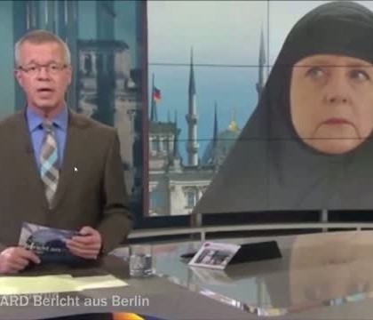 Televiziunea publica din Germania, acuzata de propaganda islamofoba. Ce fotografie trucata cu Angela Merkel au prezentat