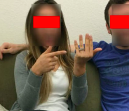 Au anuntat pe Facebook ca s-au logodit, insa le-a scapat un detaliu. Ce se vedea in coltul din stanga pozei