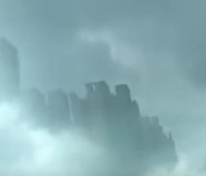 VIDEO Iluzie optica pe cer deasupra regiunii Jiangxi din China VIDEO Iluzie optica pe cer deasupra regiunii Jiangxi din China