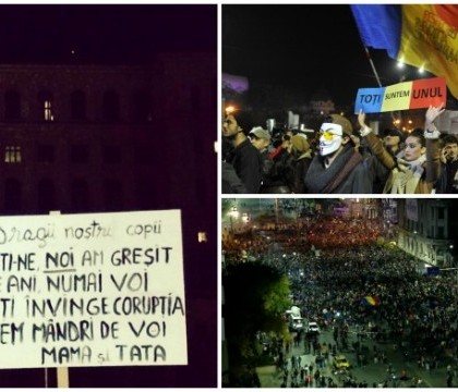 CORUPTIA UCIDE: Peste 35.000 de oameni au ocupat strazile Bucurestiului. Proteste de amploare au avut loc in toata tara