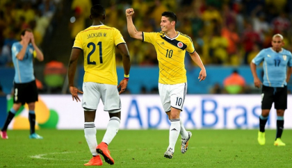 CAMPIONATUL MONDIAL DE FOTBAL 2014. Uruguay, ELIMINATA. Columbia va intalni Brazilia in sferturi CAMPIONATUL MONDIAL DE FOTBAL 2014. Uruguay, ELIMINATA. Columbia va intalni Brazilia in sferturi
