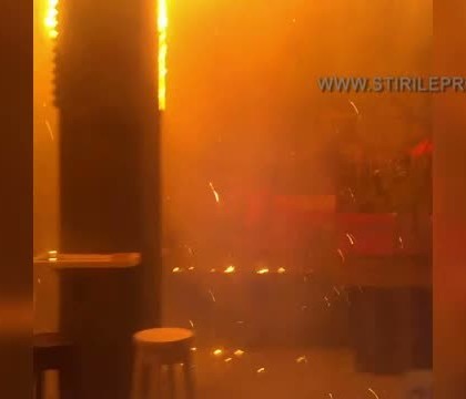 Noi imagini din interiorul clubului Colectiv, filmate la scurt timp dupa ce a izbucnit incendiul. VIDEO