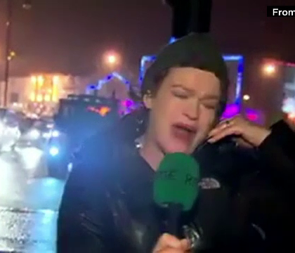 Transmisia in direct cu care o reporterita irlandeza a devenit vedeta: "Nu mi-am dat seama ca racneam asa tare"