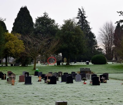 Un fotograf amator a facut o poza intr-un cimitir si s-a speriat cand a vazut pozele. Detaliul observat de prietenii lui