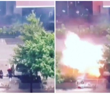 Momentul in care un atacator kamikaze se arunca in aer la mallul din Jakarta a fost filmat. IMAGINI CU IMPACT EMOTIONAL Momentul in care un atacator kamikaze se arunca in aer la mallul din Jakarta a fost filmat. IMAGINI CU IMPACT EMOTIONAL