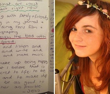 Ultimele cuvinte ale unei adolescente care a murit de cancer. Ce a scris pe o foaie cand a aflat ca mai are putin de trait