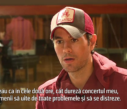 Care sunt marile iubiri ale lui Enrique Iglesias. Artistul a stat de vorba cu reporterii PRO TV