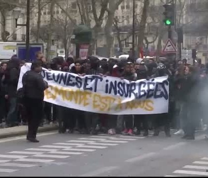 Proteste violente in Franta. Studentii nu sunt de acord cu modificarea reformei muncii Proteste violente in Franta. Studentii nu sunt de acord cu modificarea reformei muncii