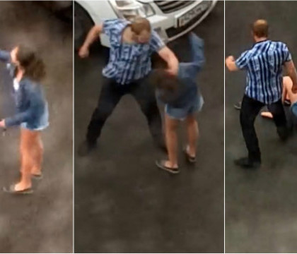 Si-au impartit pumni in strada, in plina zi. Ce se intampla dupa ce barbatul isi bate iubita si o tranteste la pamant. VIDEO Si-au impartit pumni in strada, in plina zi. Ce se intampla dupa ce barbatul isi bate iubita si o tranteste la pamant. VIDEO