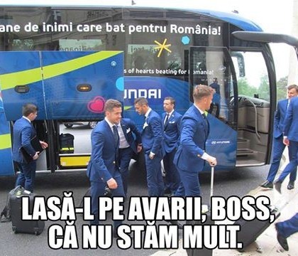 ROMANIA - FRANTA, meciul de deschidere de la UEFA EURO 2016. Gluma zilei: "Lasa-l pe avarii, boss, ca nu stam mult"