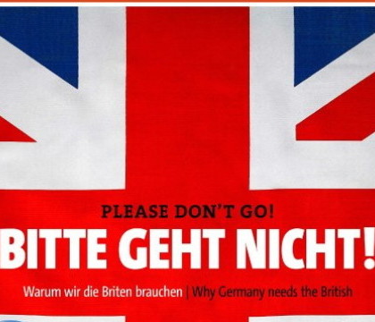 "Please don\'t go": Revista germana Der Spiegel ii roaga pe britanici sa ramana in UE. "Viitorul Occidentului e in joc" "Please don\'t go": Revista germana Der Spiegel ii roaga pe britanici sa ramana in UE. "Viitorul Occidentului e in joc"