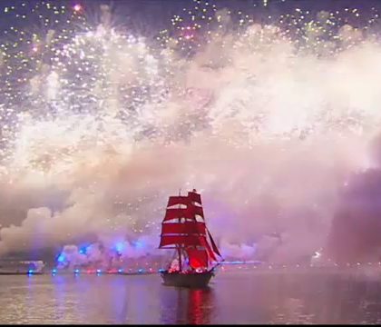 Ceremonie spectaculoasa la Sankt Petersburg cu ocazia incheierii anului scolar. Ce simbolizeaza vasul cu panze purpurii - FOTO Ceremonie spectaculoasa la Sankt Petersburg cu ocazia incheierii anului scolar. Ce simbolizeaza vasul cu panze purpurii - FOTO
