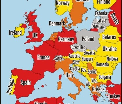 Daily Mirror: O noua harta a terorii publicata de ISIS. Tarile din Europa unde jihadistii au luptatori sub acoperire Daily Mirror: O noua harta a terorii publicata de ISIS. Tarile din Europa unde jihadistii au luptatori sub acoperire