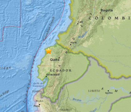 Doua cutremure puternice au zguduit Ecuadorul, la cateva minute distanta. Seismele au avut magnitudinea de 6,2 si 5,9 Doua cutremure puternice au zguduit Ecuadorul, la cateva minute distanta. Seismele au avut magnitudinea de 6,2 si 5,9