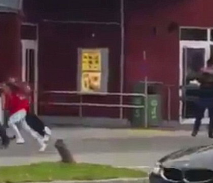 Atacul armat din Munchen a inceput in fata unui restaurant McDonald\'s. Momentul in care un suspect a deschis focul VIDEO