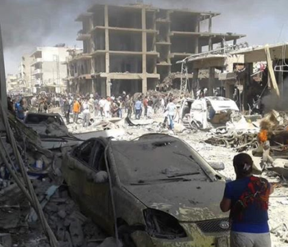 Dublu atentat in Siria, in apropiere de frontiera cu Turcia. Cel putin 31 de oameni au murit si 170 sunt raniti. FOTO Dublu atentat in Siria, in apropiere de frontiera cu Turcia. Cel putin 31 de oameni au murit si 170 sunt raniti. FOTO